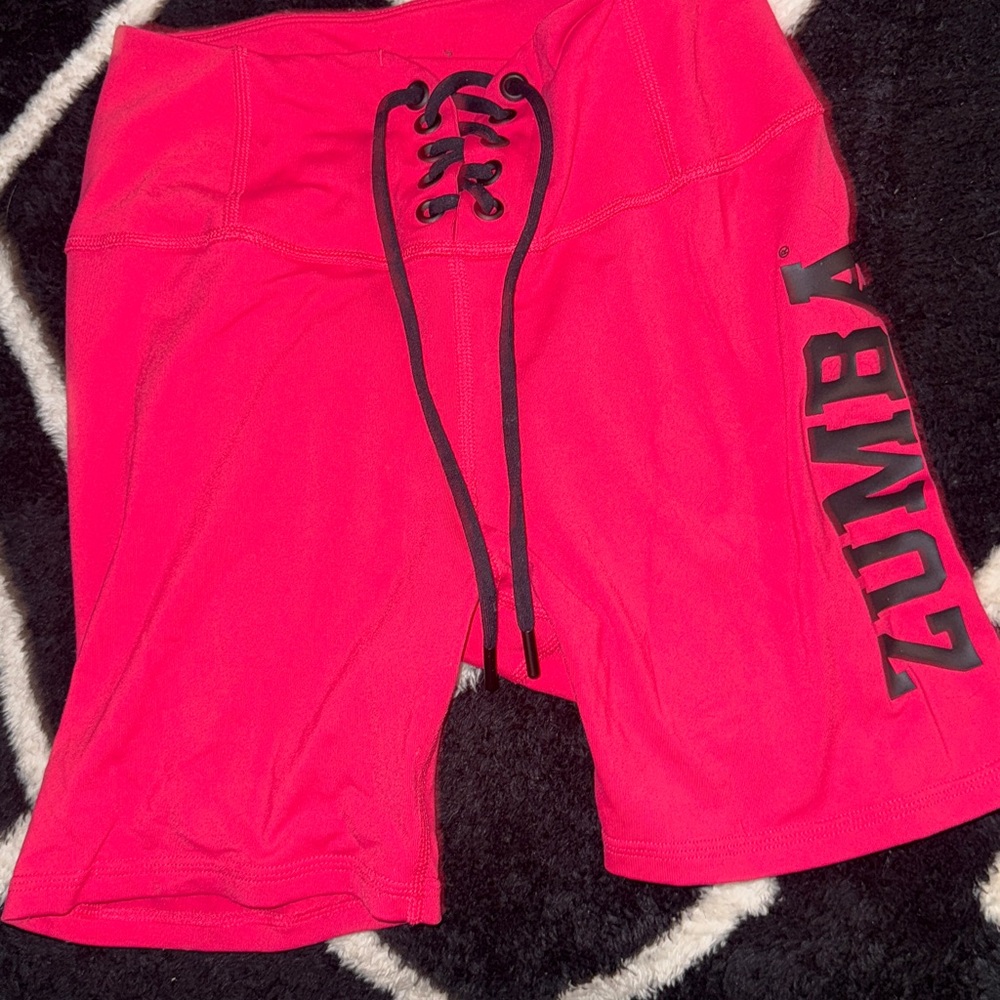 Zumba Fitness Pink Biker Shorts size small